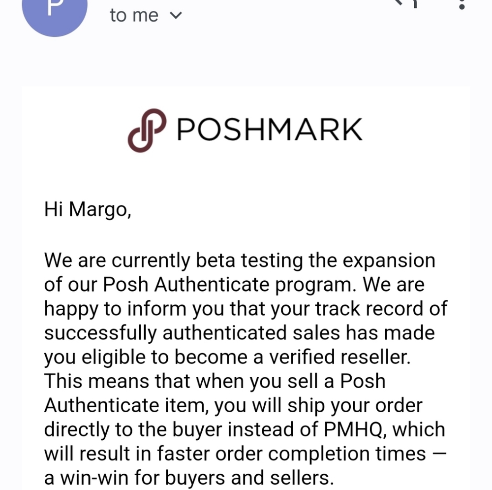 Poshmark verified reseller